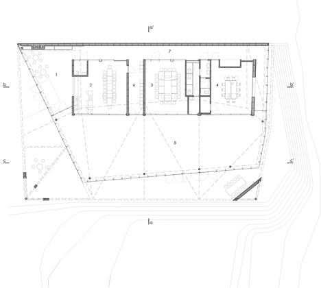 Floor plan of Community Home by Marc Koehler Architects