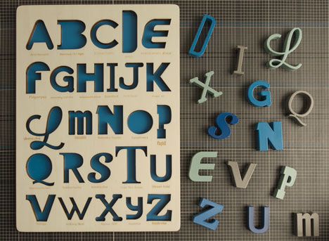 Font Alphabet Puzzle by Looodus