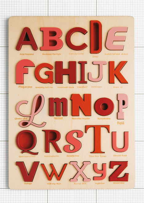 Font Alphabet Puzzle by Looodus