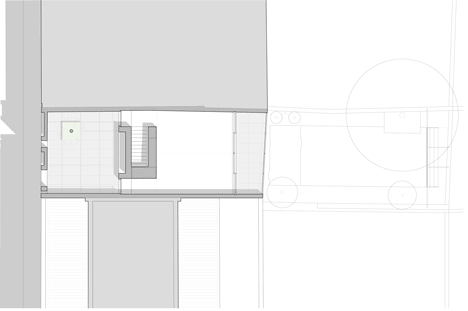 Plan of townhouse in Lisbon by ARX Portugal