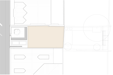 Plan of townhouse in Lisbon by ARX Portugal
