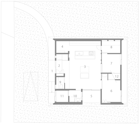 Floor plan of Arboleda by Horibe Associates