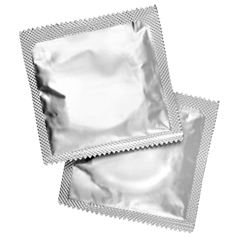 Condom packets from Shutterstock