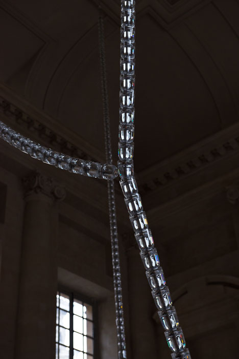 Gabriel Chandelier at the Chateau de Versailles by Ronan and Erwan Bouroullec