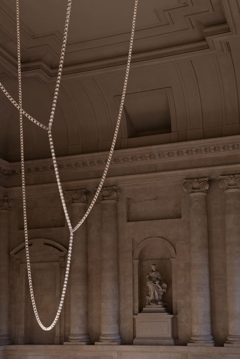 Gabriel Chandelier at the Chateau de Versailles by Ronan and Erwan Bouroullec