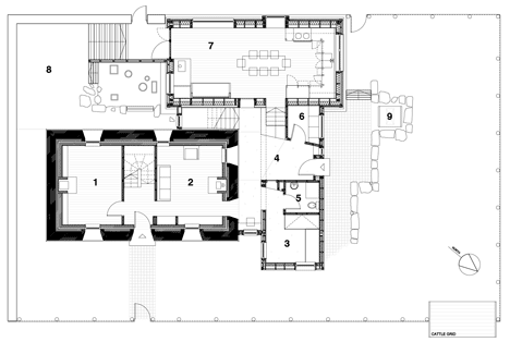 Ground floor plan of House No.7 by Denizen Works