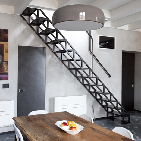 House with an iron staircase by Roberto Murgia and Valentina Ravara