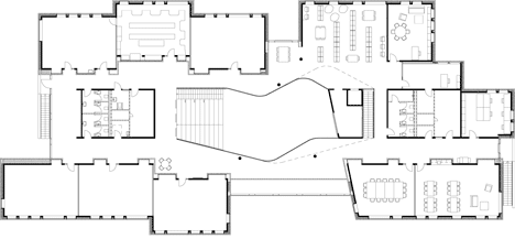 Ground floor plan of International School Ikast-Brande by C.F. Møller  