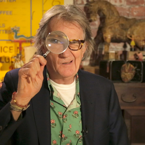 Paul Smith portrait with magnifying glass