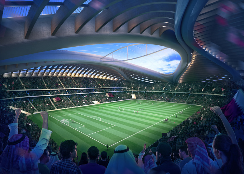 Zaha Hadid unveils design for Qatar 2022 World Cup stadium
