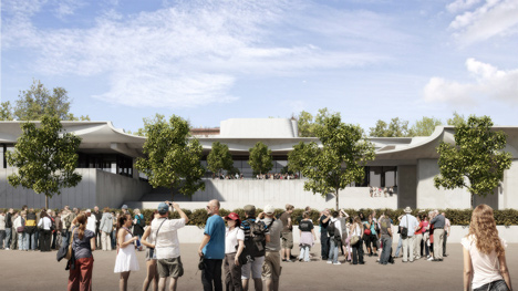 Schauspielhaus by Jørn Utzon for Zurich virtually constructed in realisticc renders by Virtual Design Unit