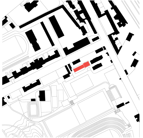 Site plan of Studio and Loft Karin Sander by Sauerbruch Hutton