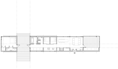 Floor plan of Sunset Rock House by Mackay-Lyons Sweetapple Architects