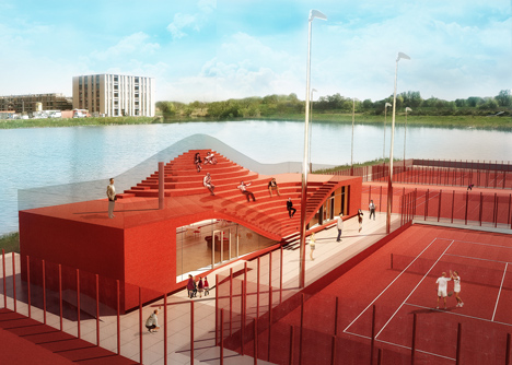 The Couch clubhouse for Tennisclub IJburg by MVRDV