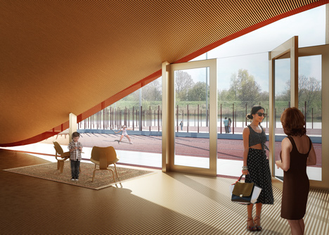 The Couch clubhouse for Tennisclub IJburg by MVRDV