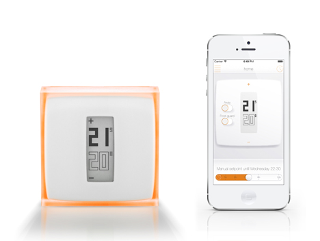 Thermostat controlled using a smartphone by Philippe Starck for Netatmo