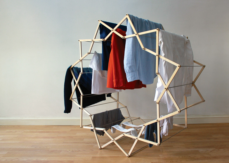 Star Shaped Clothes Horse By Aaron Dunkerton