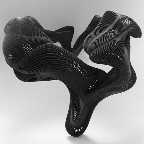 Daniel Widrig Kinesis 3D-printed body adornments at Luminaire Lab