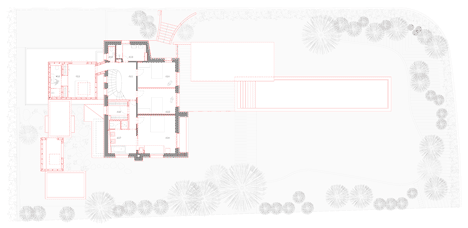 First floor plan of Haus von Arx by Haberstroh Schneider Architekten