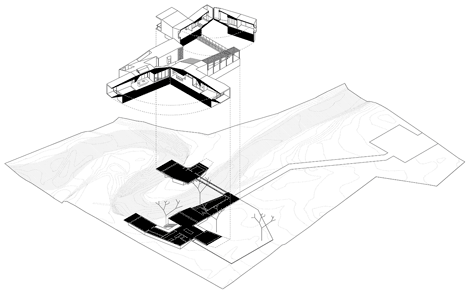 Concept diagram of House on a stream by Architecture Brio