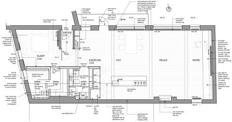 Floor plan after restoration of London Warehouse Loft by Form Design Architecture