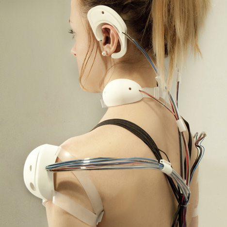 Reality Mediators wearable technology by Ling Tan punishes laziness