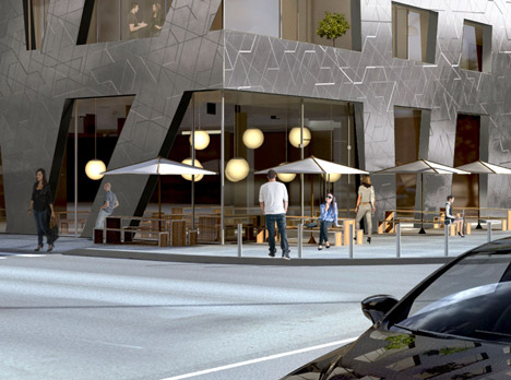 Daniel Libeskind designs metallic apartment block for Berlin's Chausseestrasse