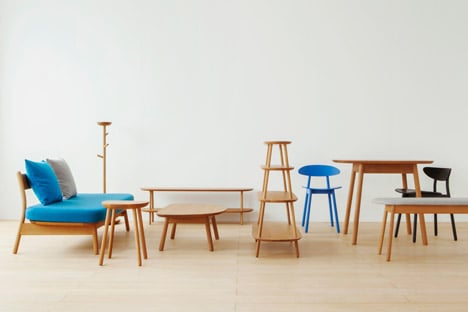 Cobrina wooden furniture collection by Torafu Architects