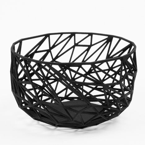 Dark Side collection of 3D printed vessels by Michael Malapert