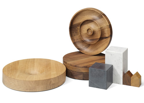E15 unveils wood and marble home accessory collection