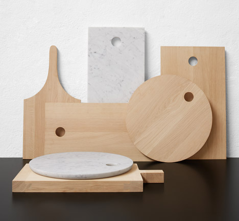 E15 unveils wood and marble home accessory collection