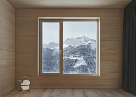 Bernardo Bader's Haus Fontanella is a chalet built from pine and spruce