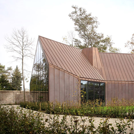 Copper-clad house by Graux & Baeyens will change colour over time