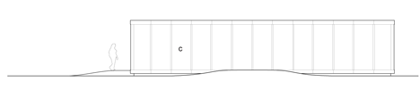 Garden facade elevation of Mirror House by Johan Selbing and Anouk Vogel