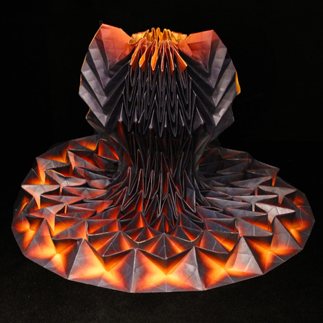 Origami dresses by Jule Waibel designed for Bershka stores in 25 cities