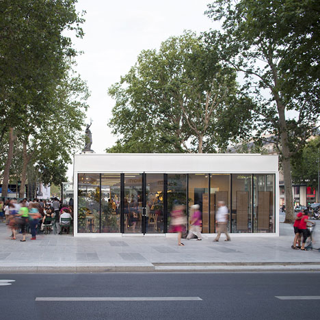 Place de la République and Monde & Médias Pavilion by TVK