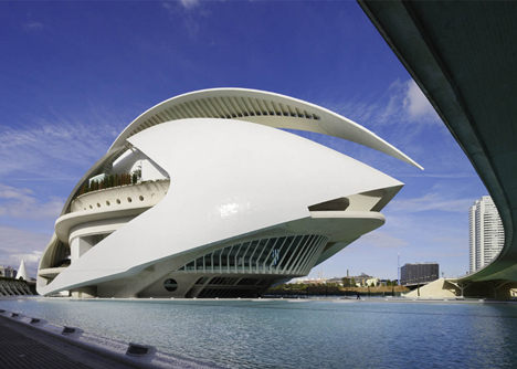 Palau de les Arts Reina Sofia at the City of Arts and Sciences Valencia by Santiago Calatrava
