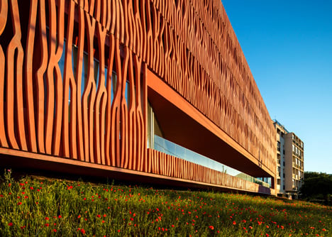 Student housing with a coral-inspired facade by Atelier Fernandez & Serres