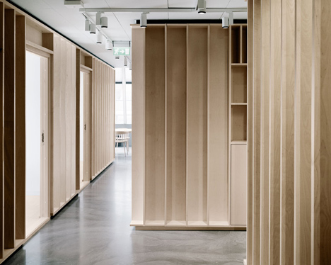 Bergen International Festival offices designed to resemble a workshop