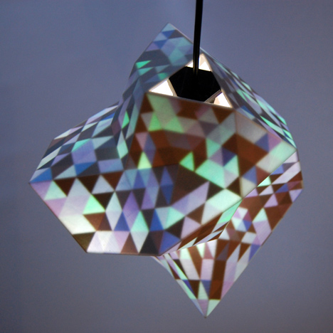 3D-printed Dazzle lamps by Corneel Cannaerts conceal colourful interiors