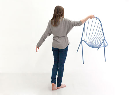 Drapee chair by Constance Guisset designed to look like draped fabric