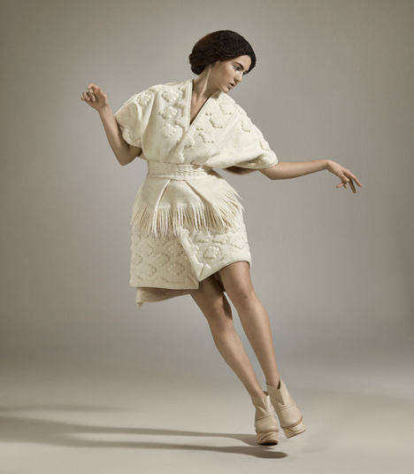 Fashion collection woven from Uruguayan wool by Mercedes Arocena and Lucia Benitez