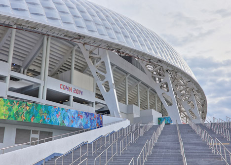 Fisht Olympic Stadium by Populous for Sochi 2014 winter games