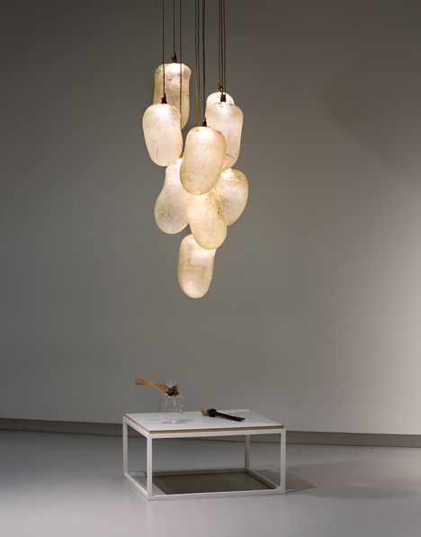 Animal membrane products on show in Formafantasma exhibition