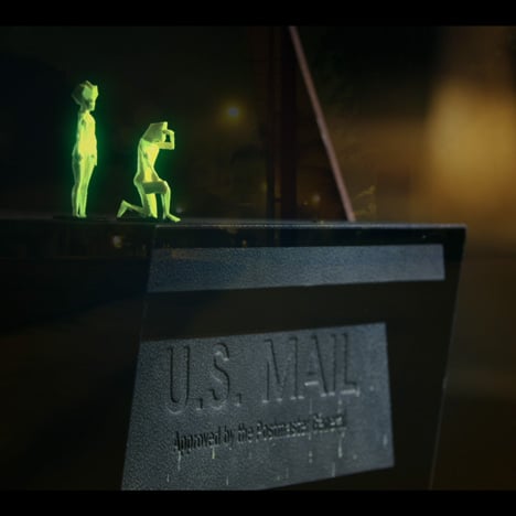 Glowing 3D-printed characters explore LA in Cut Copy music video by PARTY