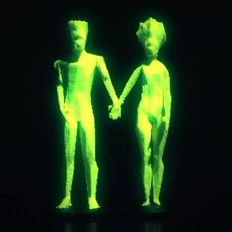 Glowing 3D-printed characters explore LA in Cut Copy music video by PARTY