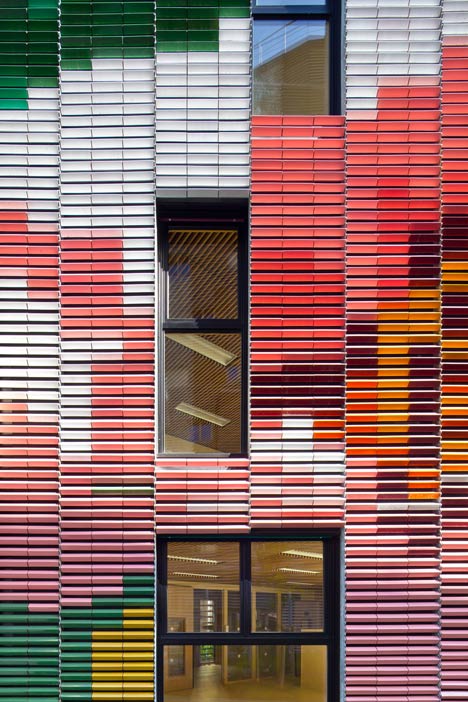 Périphériques upgrades Paris plot with contrasting apartment blocks and a colourful kindergarten