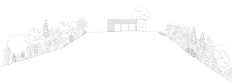 Elevation of Hinanai Village House by Koura Architects