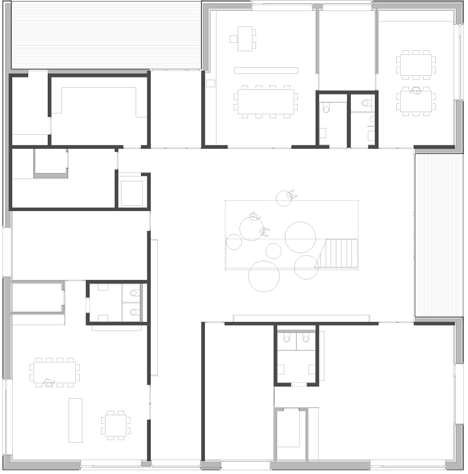 Ground floor plan of Kindergarten Susi-Weigel by Bernardo Bader Architects