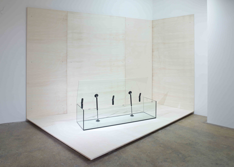 Konstantin Grcic designs glass furniture with moving parts for Galerie Kreo show